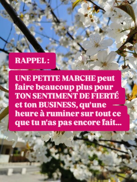 Dois je rajouter quelque chose ?

Stop au scroll,
prends toi un petit café ☕
Un smoothie 🍹
ou même un bout de chocolat 🍫

Et fais une petite action qui te rapproche de ton objectif.

Avec plaisir darling 😘
Ellen