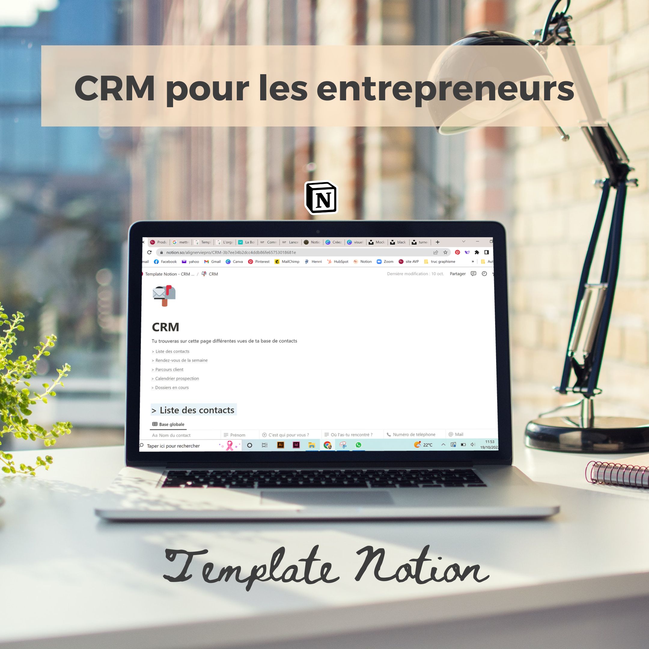 CRM Notion créé pour les entrepreneurs