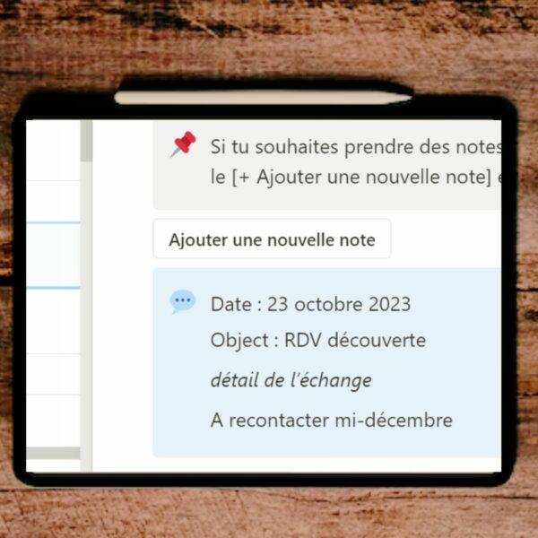 CRM Notion créé pour les entrepreneurs