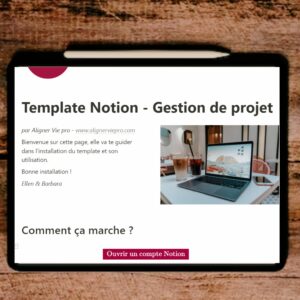 Template Notion gestion de projet