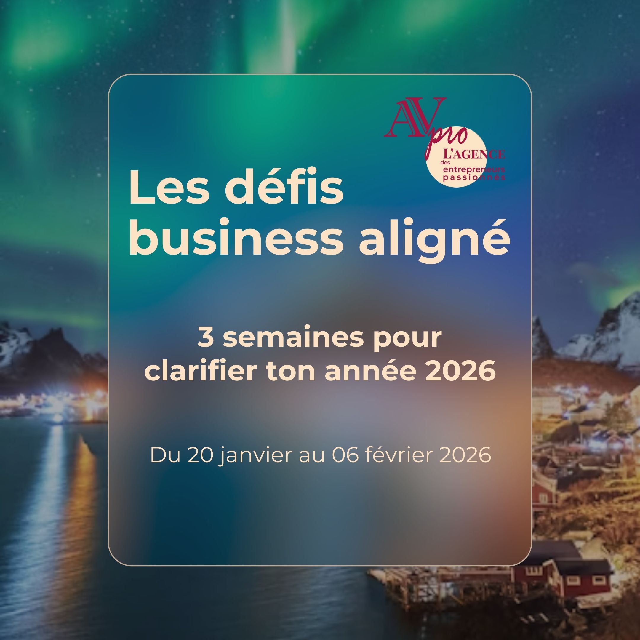 Les défis business aligné – janvier 2026